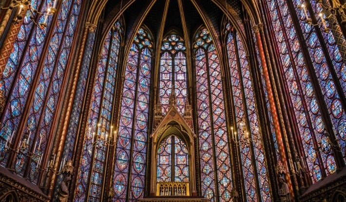 gothic period art stained glass