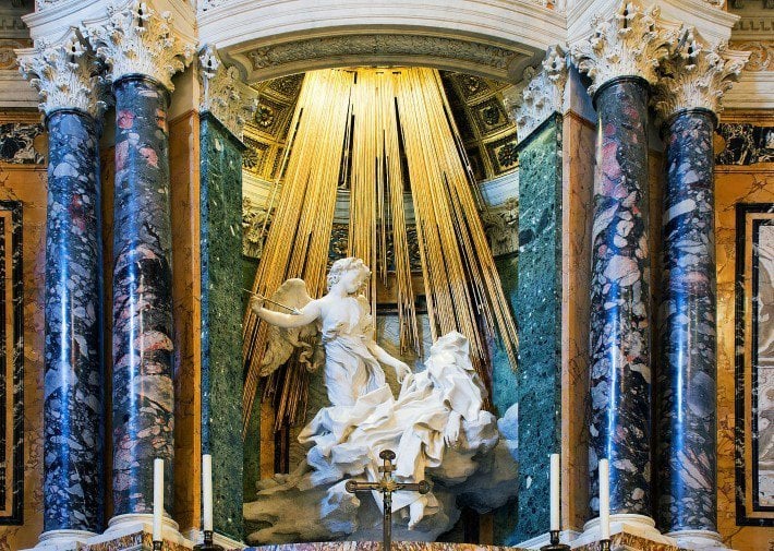 bernini ecstasy of st theresa in rome